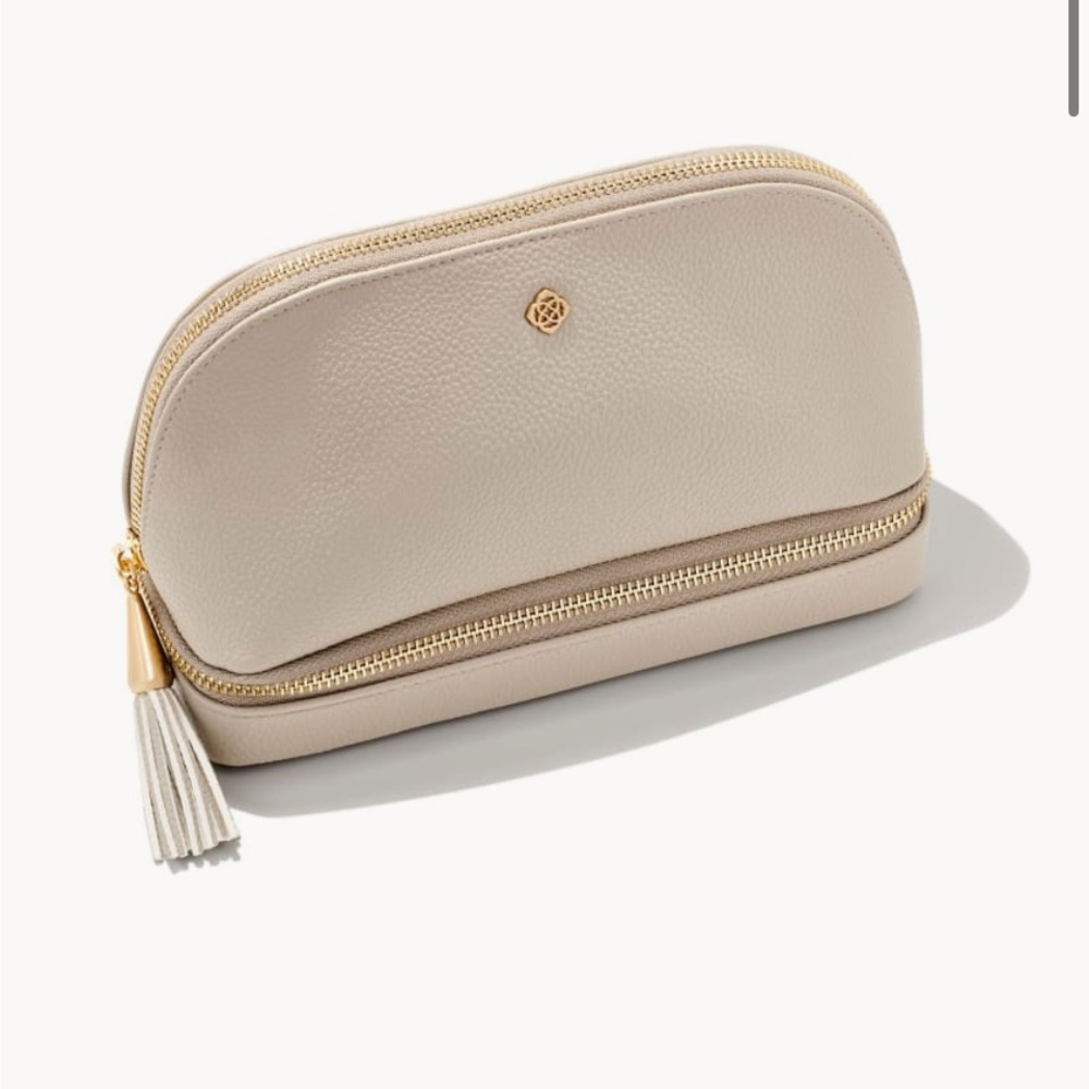 KENDRA SCOTT Travel Cosmetic & Jewelry Case in Taupe